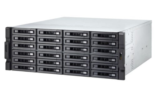 QNAP TS-h2483XU-RP NAS Rack (4U) Intel Xeon E E-2236 128 GB DDR4 0 TB QuTS hero Black