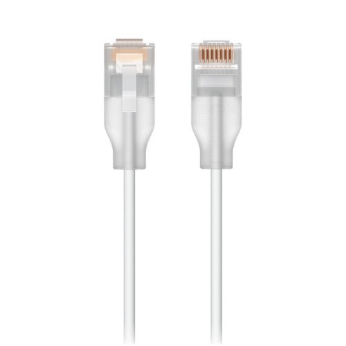 Ubiquiti UACC-Cable-Patch-EL-1M-W networking cable Translucent, White Cat6