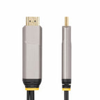 StarTech.com 50ft (15m) USB-C to HDMI 2.0 Active Optical Cable (AOC), 4K 60Hz, CL3 Rated, Unidirectional USB Type-C to HDMI Adapter Cable