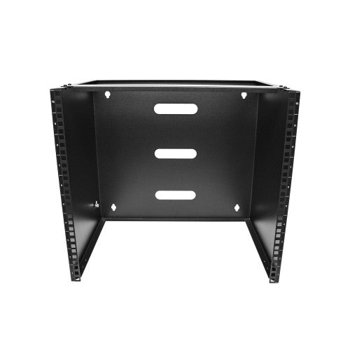 StarTech.com 10U Wall Mount Network Rack - 14" (35.5cm) Deep (Low Profile), 19" Patch Panel Bracket for Shallow Server, IT Equipment, Network Switches - 77lbs/35kg Weight Cap., Black
