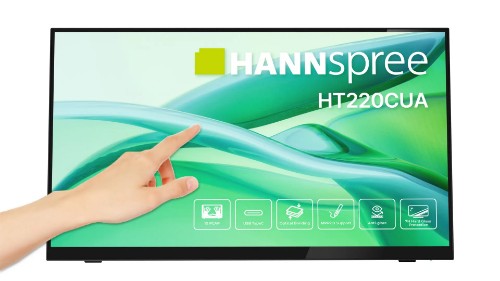Hannspree HT220CUA computer monitor 54.5 cm (21.4") 1920 x 1080 pixels Full HD LED Touchscreen Black
