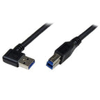 StarTech.com 1m Black SuperSpeed USB 3.0 (5Gbps) Cable - Right Angle A to B - M/M