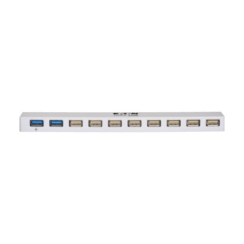 Tripp Lite U360-010C-2X3 10-Port USB 3.x (5Gbps) / USB 2.0 Combo Hub - USB Charging, 2 USB 3.x & 8 USB 2.0 Ports