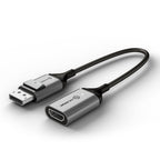 ALOGIC ULDPHDA-SGR video cable adapter 0.2 m DisplayPort HDMI Black, Silver