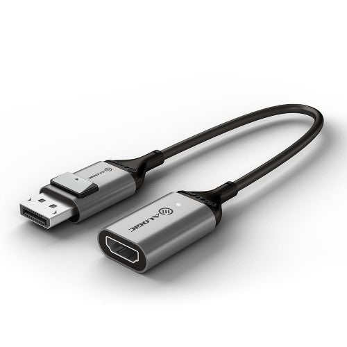 ALOGIC ULDPHDA-SGR video cable adapter 0.2 m DisplayPort HDMI Black, Silver