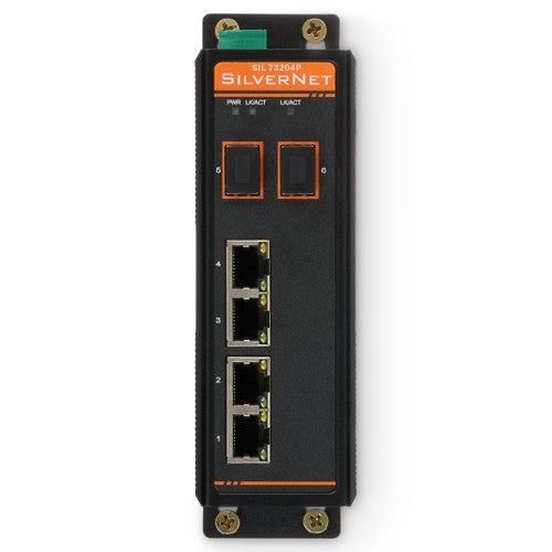 SilverNet SIL 73204P network switch Unmanaged L2 Gigabit Ethernet (10/100/1000) Power over Ethernet (PoE) Black