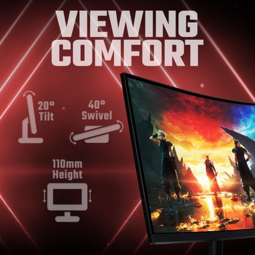Acer Nitro XV5 Nitro XV345CURX0 - 34" UltraWide Quad HD (3440x1440), Curved 1000R, 200Hz, 0.5ms, HDR10, AMD FreeSync Gaming Monitor