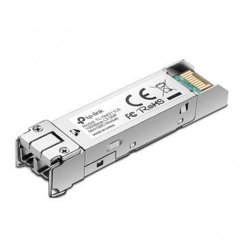 TP-Link Omada Gigabit SFP Module, Single-mode, MiniGBIC, LC Interface, Up to 10km Distance