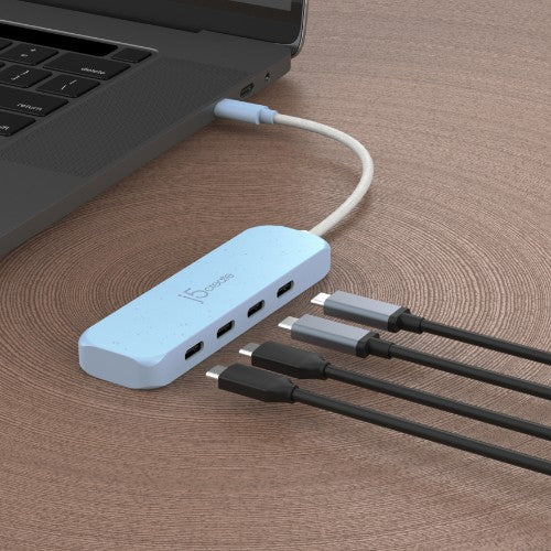 j5create Eco-Friendly USB-C to 4-Port Type-C Gen 2 Hub