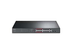 TP-Link 16-Port 10/100Mbps + 2-Port Gigabit Unmanaged PoE Switch