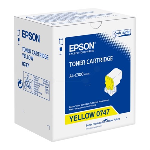 Epson C13S050747/0747 Toner-kit yellow, 8.8K pages ISO/IEC 19752 for Epson AL-C 300