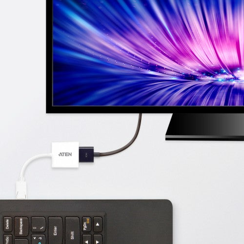 ATEN VC985 video cable adapter DisplayPort HDMI White