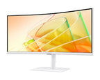 Samsung LS34C650TAU Computer Monitor 86.4 cm (34") 3440 x 1440 pixels 4K Ultra HD LED White