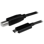 StarTech.com 3ft (1m) USB-B to USB-C Cable, Data Cord, USB 2.0, USB-C Data Transfer Cable