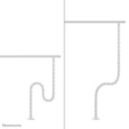 Neomounts ADS06-132WH Cable spine - magnetic fixture - universal