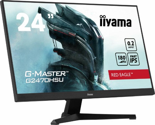 iiyama G-MASTER Unleash your full gaming potential with the Fast IPS G2470HSU Red Eagle