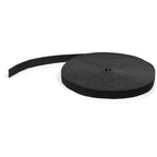 StarTech.com 50ft (15.2m) Hook and Loop Roll, Black, Cut-to-Size Reusable Cable Ties, Bulk Industrial Wire Fastener Tape, Adjustable Fabric Wraps, Reusable Self Gripping Cable Management Straps