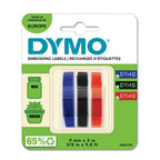 Dymo S0847750 Embossing tape 3D black red blue Blister 9mmx3m for Dymo 3D 9mm