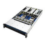 ASUS RS720A-E13-RS24G Socket SP5 Rack (2U) Black, Silver