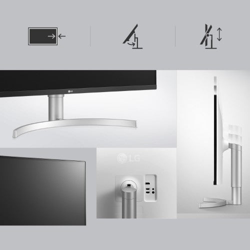 LG 32UN650K-W computer monitor 81.3 cm (32") 3840 x 2160 pixels 4K Ultra HD LED White