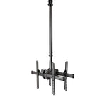 StarTech.com Dual TV Ceiling Mount - Back-to-Back Heavy Duty Hanging Dual Screen Mount with Adjustable Telescopic Pole - Tilt/Swivel/Rotate - VESA Bracket for 32”-75" Displays