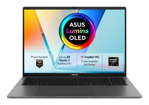 ASUS Vivobook S16 M3607GA-SH001W Copilot+ PC AMD Ryzen™ AI 7 445 Laptop 40.6 cm (16") WUXGA 16 GB DDR5-SDRAM 1 TB SSD Wi-Fi 6 (802.11ax) Windows 11 Home Grey