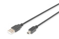 Digitus USB-A - Mini-B connection cable, 1.8m