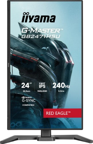iiyama G-MASTER Join the pro squad with the 24" Red Eagle, built for pure speed with a 240Hz refresh rate