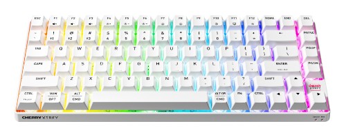 CHERRY XTRFY K33 Compact Wireless keyboard Gaming USB + RF Wireless + Bluetooth QWERTY US English White