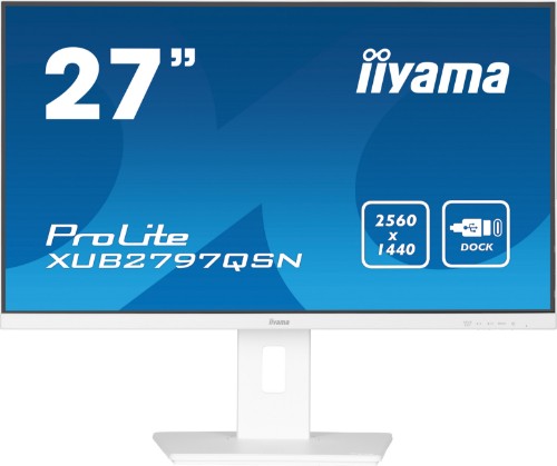 iiyama G-MASTER 27’’ QHD IPS technology panel with USB-C dock and RJ45 (LAN)