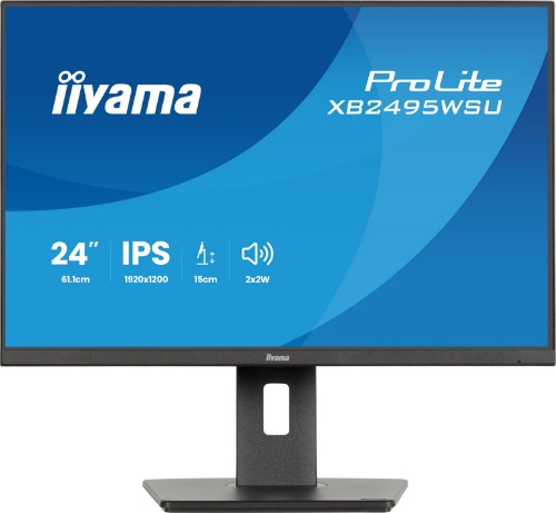 iiyama ProLite XB2495WSU-B1 computer monitor 61.2 cm (24.1") 1920 x 1200 pixels WUXGA LCD Black