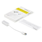StarTech.com USB 3.0 to Gigabit Network Adapter, Silver, Sleek Aluminum Design for MacBook, Chromebook or Tablet, Native Driver Support