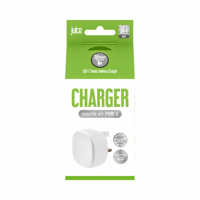 Juice JUI-MAINS-PD-PLUG-USBC-20W-ECO-WHT Universal White AC Indoor
