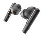 HP Poly Voyager Free 60+ UC Carbon Black Earbuds +BT700 USB-C Adapter +Touchscreen Charge Case