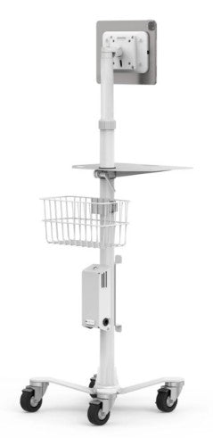 Compulocks Universal Invisible Mount Medical Rolling Cart White