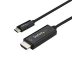 StarTech.com 6.6ft (2m) USB C to HDMI Cable - 4K 60Hz USB Type C to HDMI 2.0 Video Adapter Cable - Thunderbolt Compatible - Laptop to HDMI Monitor/Display - DP 1.2 Alt Mode HBR2 - Black
