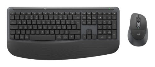 Logitech Signature Comfort Plus Combo MK880 keyboard Mouse included Universal RF Wireless + Bluetooth QWERTZ Swiss Graphite