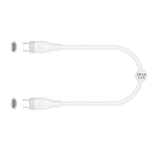 j5create JUCX17W USB-C® 60W Liquid Silicone Fast Charging Cable