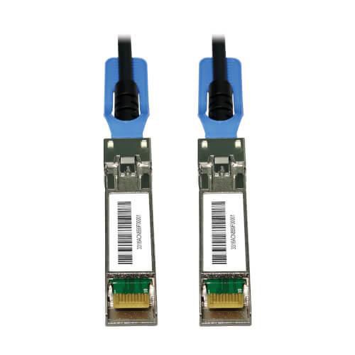 Eaton SFP28 to SFP28 25GbE Passive Twinax Copper Cable (M/M), SFP-H25G-CU1M Compatible, Black, 5 m (16.4 ft.)