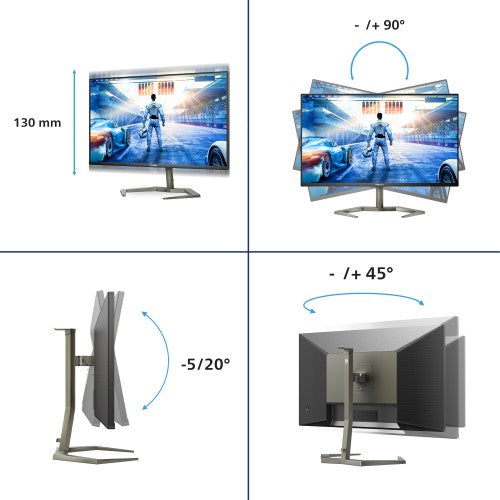 Philips Momentum 32M1N5800A/00 computer monitor 80 cm (31.5") 3840 x 2160 pixels 4K Ultra HD LCD Black