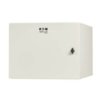 Tripp Lite SRN4G9USDP SmartRack Industrial Enclosure with Lock - NEMA 4, Wall Mount, Metal Construction, Hinged Back, 32 in. Depth, 9U, Gray