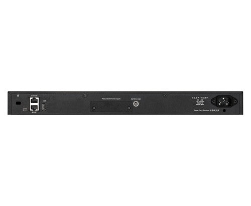 D-Link 48 x 10/100/1000BASE-T PoE ports (370W budget) Layer 3 Stackable Managed Gigabit Switch
