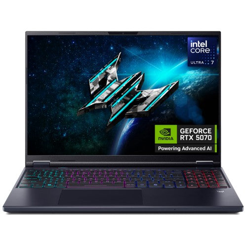 Acer Predator Helios Neo 16 AI PHN16-73 - Intel Core Ultra 7 255HX, 16GB, 1TB SSD, NVIDIA GeForce RTX 5070, 16"WQXGA, Windows 11 Gaming Laptop