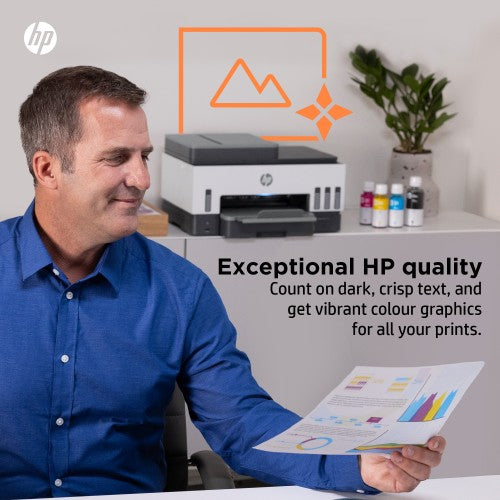 HP Smart Tank 7605 Wireless All-in-One Color Printer, Two-sided printing; Copier, Scanner