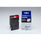 Brother TC-202 DirectLabel red on white 12mm x 7,7m for Brother P-Touch TC 9-12mm