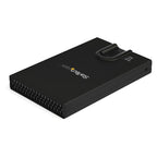 StarTech.com Biometric Enclosure - Encrypted USB 3.0 2.5" SATA Hard Drive Enclosure - Fingerprint/Password Access - 256-bit AES Data Encryption - Secure External USB 3.1 Gen 1 to HDD/SSD