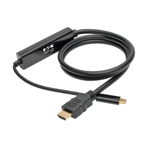 Tripp Lite U444-003-H USB-C to HDMI Active Adapter Cable (M/M), 4K, Black, 3 ft. (0.9 m)