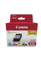 Canon 1998C006/CLI-581XXL Ink cartridge multi pack Bk,C,M,Y extra High-Capacity Blister with security Pack=4 for Canon Pixma TS 6150/8150