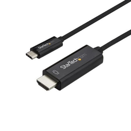 StarTech.com 6.6ft (2m) USB C to HDMI Cable - 4K 60Hz USB Type C to HDMI 2.0 Video Adapter Cable - Thunderbolt Compatible - Laptop to HDMI Monitor/Display - DP 1.2 Alt Mode HBR2 - Black