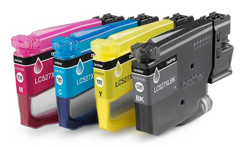 Brother LC-527XLVAL Ink cartridge multi pack Bk,C,M,Y high-capacity 3500pg + 3x2000 pg Pack=4 for Brother MFC-J 4350/6560/6975